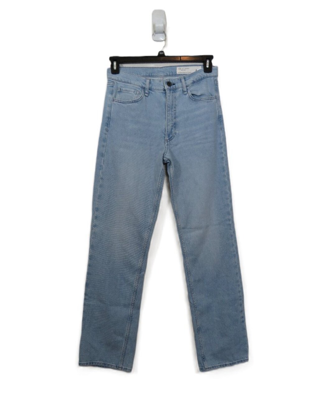 Rag & Bone sz 27 The Hattie Straight Leg Jeans Light Wash Denim Full Length NEW